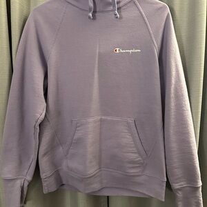 Champion Lavender Hoodie with Branded Tag